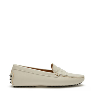 Isabel Bernard Vendôme Marie beige calfskin leather moccasins