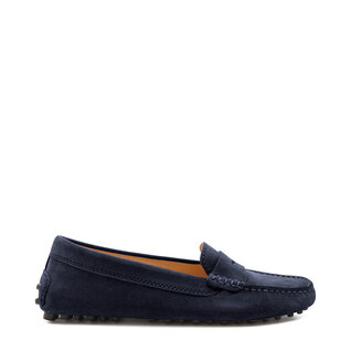 Isabel Bernard Vendôme Marie dark blue suede moccasins