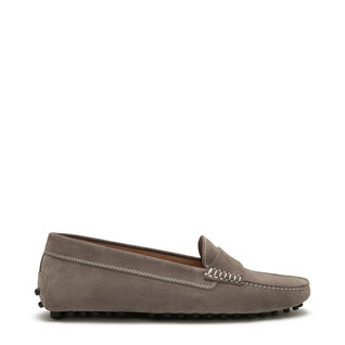 Isabel Bernard Vendôme Marie taupe suede moccasins