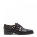 Isabel Bernard Vendôme Sophie black calfskin leather double monk shoes